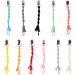 GLASSNOBLE Hand-Braided Dark Orange Pacifier Chain for Babies - Crocheted Clip - Stylish & Functional Baby Accessory - Buy Online on GoSupps.com
