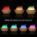 200ml Glass Aromatherapy Essential Oil Diffuser with Natural Wood Base - Desktop Ultrasonic Aroma Diffuser for Home Office Bedroom - LED Light, 7 Colors - Buy Online on GoSupps.com