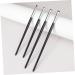 NOLITOY 4pcs Wooden Handle Black Eyeliner Brush Small Eyeliner Brush Eyeliner Makeup Brush - Buy Online on GoSupps.com