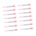 minkissy 2 Sets Lip Gloss Brush Lip Scrubber Brush Make up Applicators for Face Women Makeup Brush Cosmetics Brush Lip Gloss Wands Eyeshadow Brush Silica Gel Pink Miss Lipstick Brush Mini
