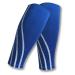 Gemx Calf Compression Sleeve Men & Women (1 Pair) Footless Calf Sleeves for Shin Splints Support Breathable Neoprene Fabric Shin Sleeves for Calf Support Ideal For Running Cycling & Hiking L (Calf Wave) Blue