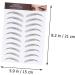 PLAFOPE Eyebrow Sticker 3 Sheets Waterproof Eyebrow Stickers Makeup Tools False Peel Fake Eyebrow Stickers Cosmetic - Buy Online on GoSupps.com