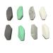 Silicone Willow Leaf Beads Shape Mom Stylish & Natural Necklace Making Sensory Pearl Beads Accessory (Mix Color 8pcs)