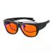 Goiteia 100% Orange Blue Light Blocking Fit over Glasses-Amber Tint Computer Gaming Glasses for Better Sleep/Eyes Strain/Light Sensitive-Ultra Light