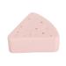 Silicone Powder Puff Case Elegant Triangle Makeup Puff Case Easy to Clean Clear Dust Protection for Travel (Pink)