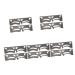 Angoily 10 Pcs Eyebrow Ruler Makeup Supplies Ink Stamp Molds Tool Brow Guide Stencil Balance Eyebrow Pencil 17x4.8cmx5pcs Blackx5pcs