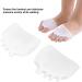 Semme Toe Separators - Silicone Straightener for Bunion Pain Relief | 2 Pairs Hallux Valgus Foot Care (White) - Buy Online on GoSupps.com