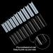 1000 Pieces Extra Long C Curve Half Cover Clear Acrylic Nail Tips - Perfect for DIY & Salon Use | Depth C/U Curved Straight & Square French Nail Forms - Buy Online on GoSupps.com