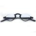 Reading Glasses Light Blocking Glasses Half Frame Reading Glasses Women Retro Eyeglasses Half Rim Blue Light Blocking 3.0X Black