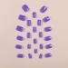Purple Press on Nails Square Fake Nails Short Acrylic Nails Glossy False Nails with Glue Simple Artificial Finger Manicure for Women and Girls 24pcs 3 - Buy Online on GoSupps.com