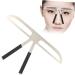 NOLITOY 2pcs Three-point Balance Positioning Kit Kits Tool Eyebrow Ruler Stencil Calipers Eyebrow Shape mediumx2pcs As Shownx2pcs - Buy Online on GoSupps.com
