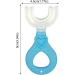 Tinade 4-Piece U-Shaped Toothbrush Set for Kids - Portable Silicone Toothbrushes for Girls - 360 Food Grade Brush - Ideal for Young Children - Buy Online on GoSupps.com