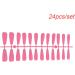dijiusidy 1 Set French Tip Press on Nails Matte Adhesive Tabs Full Cover Ballerina Solid Colors Art Decals Salon for Women Girls Type 10 - Buy Online on GoSupps.com