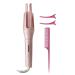Wand Curler 1.25 Inch Hair Curling Wands Auto Shut Off Detangle and Scald-Free Rizadora Automatica Para Cabello Pink