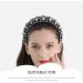 FRCOLOR Vintage Baroque Headband Rhinestone Wide Hair Hoop Bridal Hairband Crystal Wedding Headpieces Headwear for Girls Wedding Pageant Silver - Buy Online on GoSupps.com