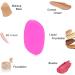 Shop Washable Silicone Sponge Jelly Applicator - 2PCS Purple for Cream Gel Foundation | Best Beauty Makeup Tools - Buy Online on GoSupps.com