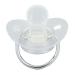 Ultra-Light BPA-Free Silicone Pacifier for Toddlers 6-18 Months | Seamless Design with Silver A-Z Letters & Lid - Buy Online on GoSupps.com