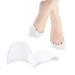 Qtqgoitem 1 Pair White Silicone Gel Toe Soft Pads Protective Caps Feet Care Protection for Men (Model: 00f e66 d13 1c6 8fa)