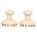Fomiyes 2 STK massage comb wood massage gear for at home scalp massage devices hair head massage massage comb for the scalp scalp ridge child all wood beech tablets