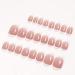French Tip Press on Nails Medium Nude - 24Pcs Acrylic False Nails for Women and Girls - Buy Online on GoSupps.com