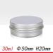 Guindxan 96pcs 30ml Silver Aluminum Round Lip Balm Containers Storage Jars Tins with Screw Cap - Buy Online on GoSupps.com