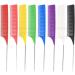 Zalati Metal Rat Tail Comb - Heat Resistant Highlight Foiling Weaving Comb for Hair Salon and Barbershop - Buy Online on GoSupps.com