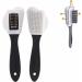 Shoe Brush 1Pcs New S Shape Shoe Cleaner Wholesale Black 3 Side Cleaning Brush for Suede Nubuck Boot Shoes Brush Onecolor - Buy Online on GoSupps.com