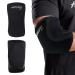 Hustlers Only Elbow Sleeves Weightlifting 5mm Neoprene Compression Elbow Support Sleeves for Gym Training Bench & Tendonitis Fitness and Workout. (Black L) L Black