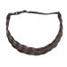 Buy Dark Brown Braided Hair Extensions - Classic Chunky Wide Headband Pigtails for Women & Girls - Buy Online on GoSupps.com