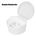 Portable Dental Retainer Box | Orthodontic Storage for False Teeth | Ideal for Office Travel & Home - White - Buy Online on GoSupps.com