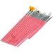 20-Piece Nail Art Brush Set with Pink and White Acrylic Handles - Manicure & Pedicure Kit for Designing, Dotting, and Painting - Pink - Buy Online on GoSupps.com