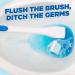 Toilet Duck Fresh Brush with Holder-Toilet Bowl Cleaner Starter Kit 1 Handle + 4 Refills - with Microfibre Cleaning Cloth Duck Brush + Microfibre Cloth - Buy Online on GoSupps.com