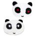 Mobestech 2pcs Warm Panda Mask Sleep Mask Child Barak Face Cotton White