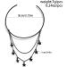Stars Pendant Layered Tassels Armlet - Stylish Open Cuff Upper Arm Jewelry for Women | Black Stars Party Accessory - Buy Online on GoSupps.com