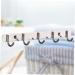 Alipis 5 Wall Hanging Hooks Kitchen Hooks Pegs Wall Clothes Hangers Stainless Steel Door Frame medium Silver - Buy Online on GoSupps.com