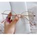 PARWANA Vintage Oval Reading Glasses Anti UV Computer Readers Presbyopic Glasses Flat Light Mirror for Women/Men +100 Rose-gold