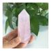 Natural Rose Quartz Crystal Terminated Wand Point Gemstone Specimen Household Natural Stones and Minerals