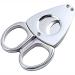 KANDUO Cigar Cutter Stainless Steel Cigar Cutters Double Cut Blade Guillotine Scissors Pocket Cigar Cutters Accessories for Used by Cigar Lovers