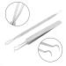 Blackhead & Pimple Removal Tool Stainless Steel Blackhead Removal Tool Kit Curved Tweezers+Looped Double-end Pimple Extractor - Buy Online on GoSupps.com