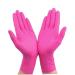 Disposable Gloves Latex Cleaning Food Gloves Household Garden Cleaning Gloves Home Cleaning Rubber Rose Red S 50pcs Household gloves