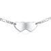 Engravable Sterling Silver Medical ID Bracelet - Dainty Double Heart Shape for Teens | 6-7 Inch Adjustable Wrist - Buy Online on GoSupps.com