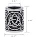 Yahpetes 2 Pcs Celtic Knots Triquetra Viking Beard Beads Set - Norse Rune Metal Rings - 0.59X0.47 Inches - Buy Online on GoSupps.com