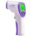 CRFISH Forehead Thermometer  Adult Children Touchless/Infrared Thermometer with Fever Alarm & Silent  Infant/Baby Digital Thermometer for Adults and Kids with Large LCD Display  Accurate (White)