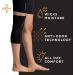 Tommie Copper Performance Compression Knee Sleeve | Knee Brace for Joint Support | Men & Women | X-Large Black with Tonal Stitch - International Shipping Available - Buy Online on GoSupps.com