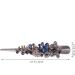 Mobestech Duckbill Clip Rhinestone Alligator Hair Clip Studded Hairpin Hair Clip Metal Bobby Pin Hair Barrette Headwear Hair Accessory for Women Girls Hair Styling (Blue) - Buy Online on GoSupps.com