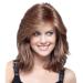 TIREOW Medium Length Curly Brown Wig for Women - Synthetic Water Wave Hair Wig - Buy Online on GoSupps.com