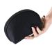 Hekyip Half Moon Cosmetic Bag - Small Portable Waterproof Travel Makeup Pouch for Girls and Women (Inner Red) - Buy Online on GoSupps.com