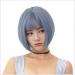 BGHJUE African Wig Gray Short Bob Lace Front Human Hair Wigs Brazilian Straight Wig Pre Plucked Hairline With Baby Hair Lace Wig