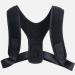 YMGSCC Posture Corrector Adjustable Back Support Belt Spine Back Shoulder Brace Support Belts Adult Invisible Hunchback Belts(B Black M) Medium B Black