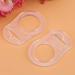 Salalis 10-Piece Silicone Adapter Rings for Pacifiers - Transparent Dummy Button Style Holder & Clip for Babies - Buy Online on GoSupps.com
